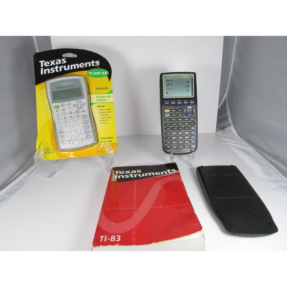 Texas Instruments TI-83 Graphing Calculator with New TI-30X IIB Scientific